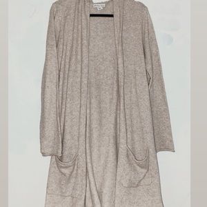 extra long crème cardi